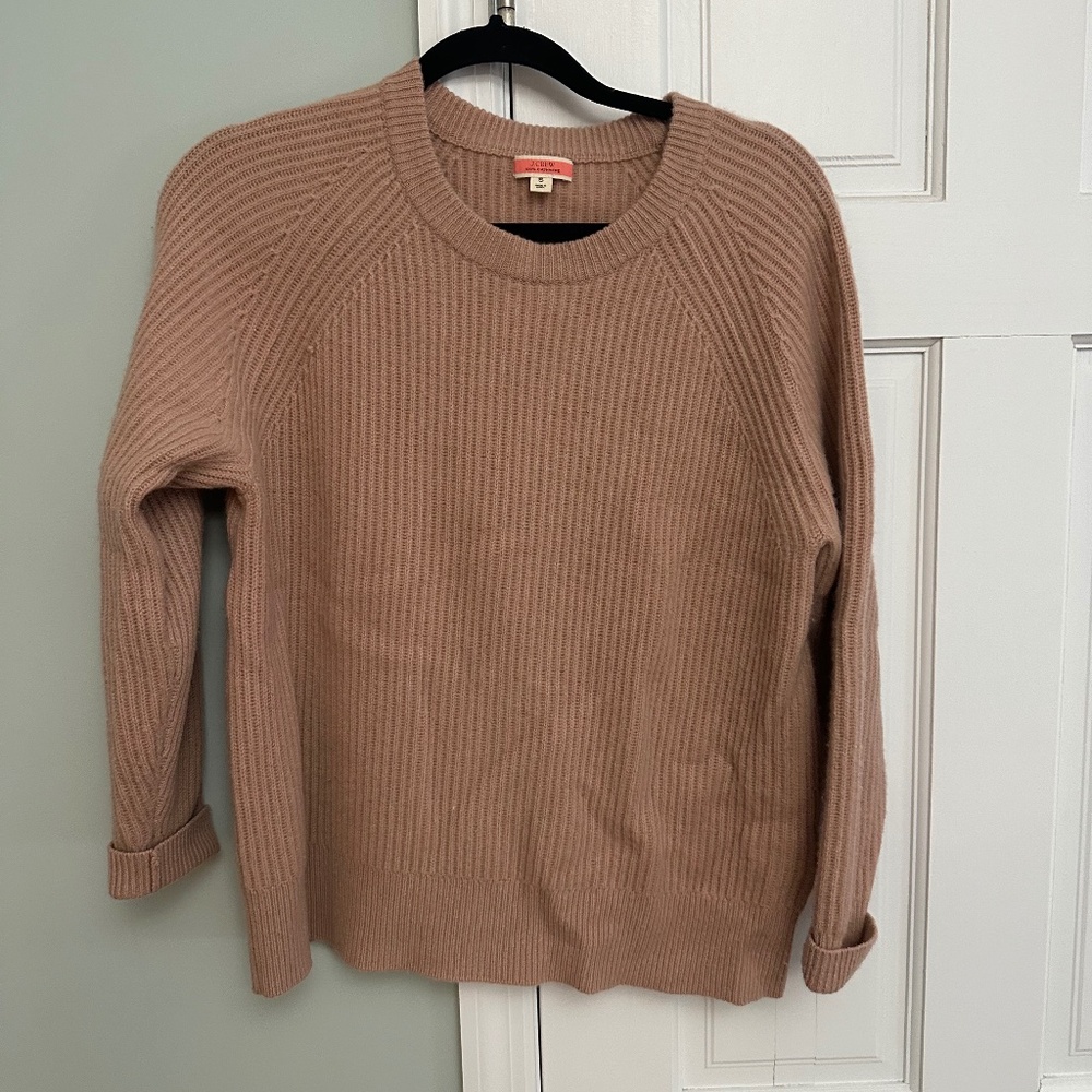 J. Crew Dusty Pink Cashmere Sweater